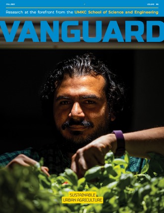 Cover of 2022 Vanguard Magazine that features urban agriculture